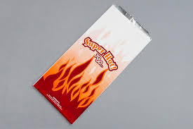 Hot Sack Foil Lined Bag 1/2 Gal 6.5x4.375x14 Wht Rd/Org 500/cs
