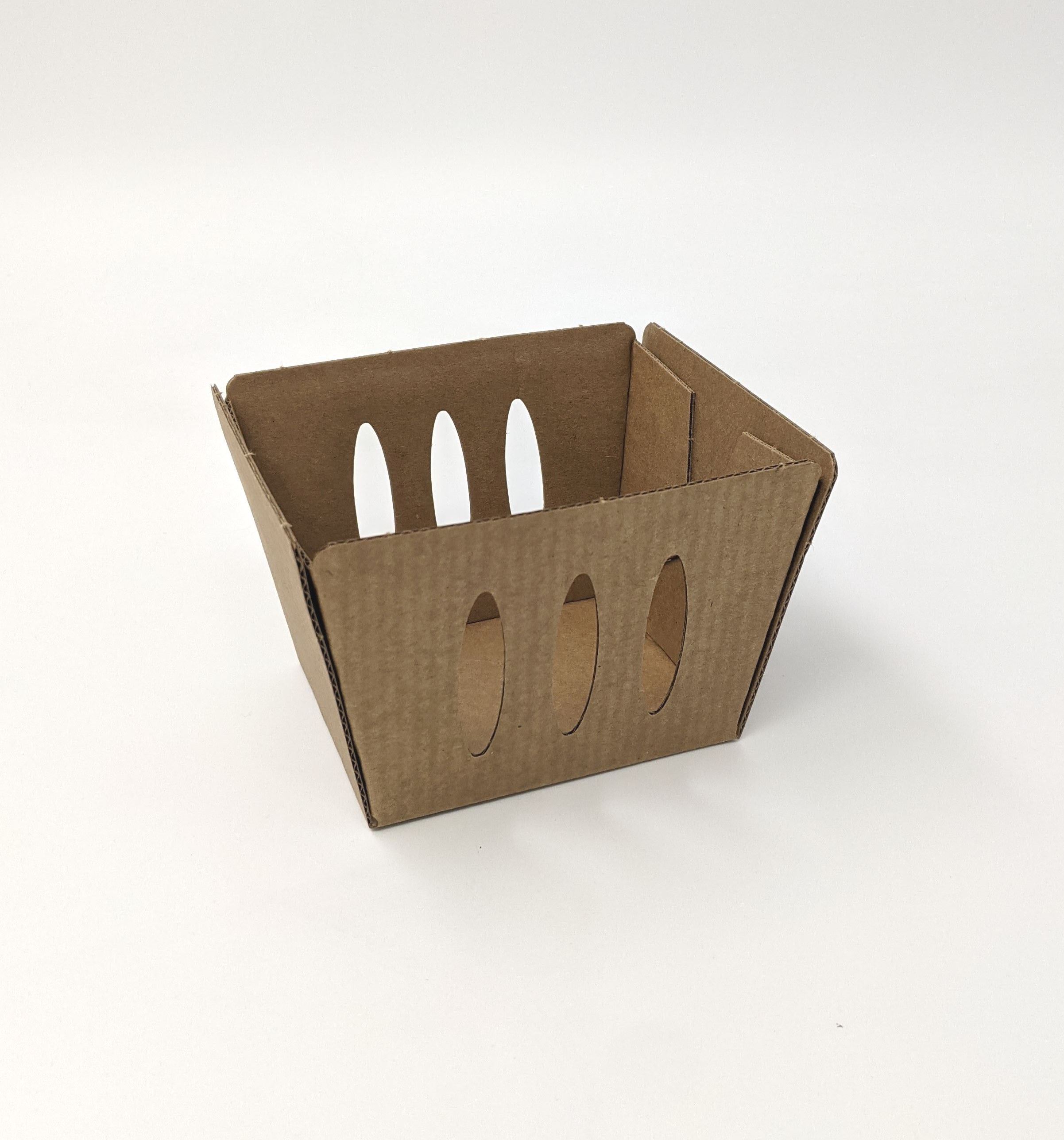Berry Basket Pint 4.25x3.75x3 Nat Corrugated 450/cs 20cs/plt