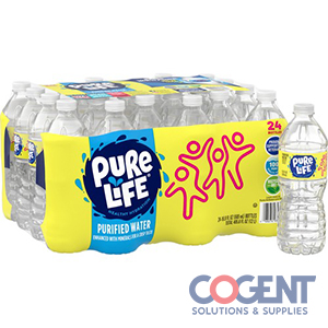 Bottled Water 16.91oz Pure Life Nestle 24/cs NLE101264