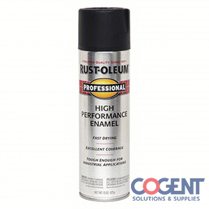 Black Semi-Gloss Rustoleum Spray Paint  15oz 6ea/cs