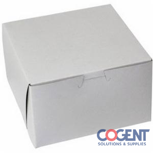 Bakery Box 6x6x4 White 1pc LC .018 250/bd 664B-261