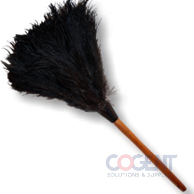 20" Black Featherduster Large Foam and Metal Coil Wrapped