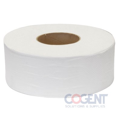 Jumbo Jr Tissue 3.9x9" Dia Wht 2ply US 4055 12rl/cs 54cs/plt