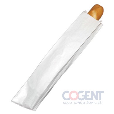 Bread Bag Wht Plain 5.25x3.25x20 1m/cs 300165