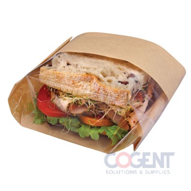 Deli Bag 5x2x11 Nat GR NPFA DublPanel PLA Wdw 1m/cs 301133