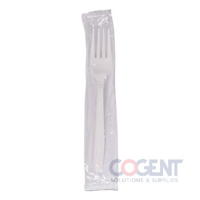 Fork Wrapped Heavyweight White 7.09"  PP 1m/cs BWKFORKHWPPWIW