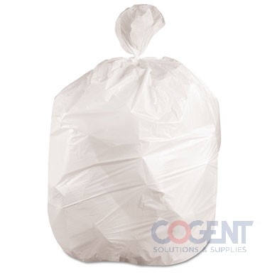 Can Liner 33x39 .9mil White LLD 33gal Industrial 100/cs  ESS
