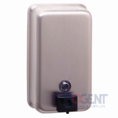 Soap dispenser, satin finish stainless steel 40oz. B2111