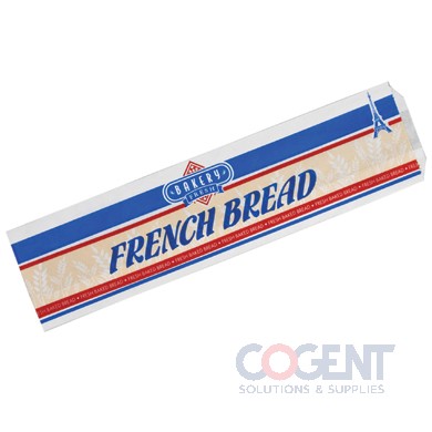 French Bread Bag 5.25x3.25x20 White Paper 2CPrt 1m/cs      BP