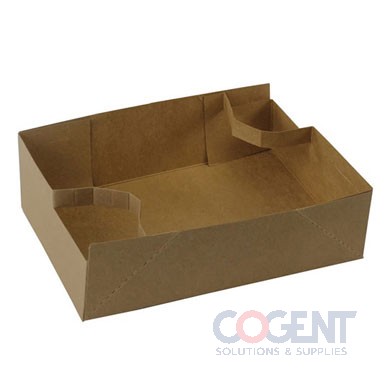 Cup Carrier 10.8x6.6x2.6 Nat Stadium Tray 250/cs 1162C-501