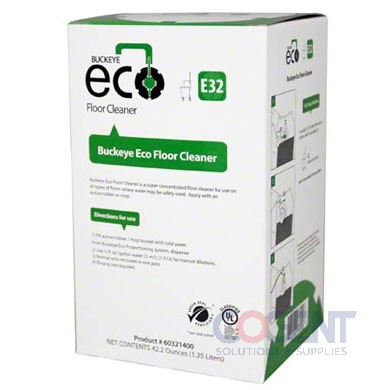 E32 Eco 1.25L Floor Cleaner Fragrance Free 4/cs BKY