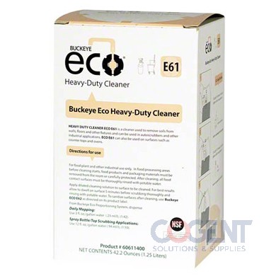 E61 Hvy Dty Cleaner 1.25L Eco 4x1.25L/cs 60611400