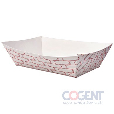 Food Tray 3lb  Red Weave Clay Coated 500/cs   FT300