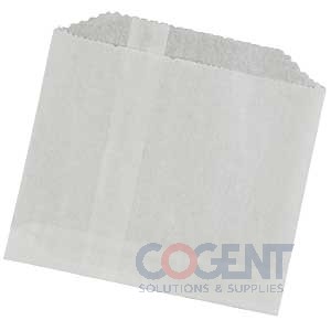 French Fry Bag #9 5.5x4.5 Wht Wax Coated 2m/cs 450009