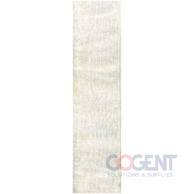 Ribbon Simply Sheer 1-1/2" White 100yd/rl 1rl/cs   7231901