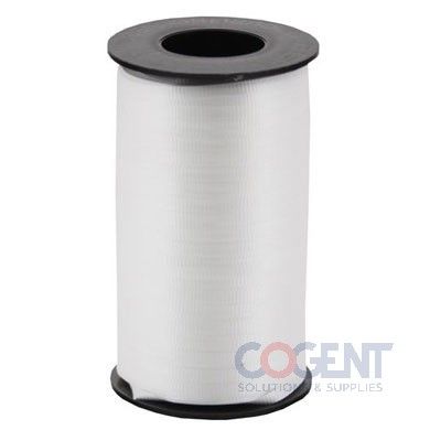 Ribbon Curling Splend 3/8" White 250yd/rl 12/cs       #301