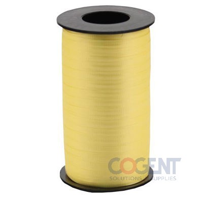 Ribbon Curling Splend 3/8" Yellow 250yd/rl 12/cs      #305