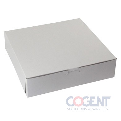 Bakery Box 10x10x2.5 White 1pc LC .020 250/cs 10102B-261
