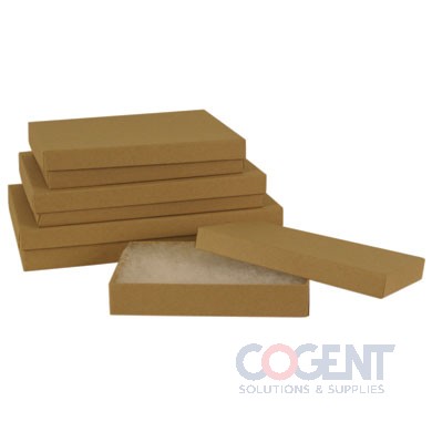 Jewelry Box 21 Natural Kraft 2-1/2x1-1/2x7/8 w/Ctn 100/cs
