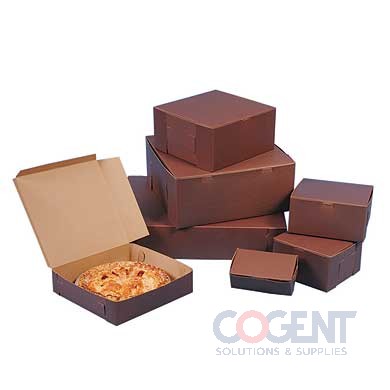 Bakery Cupcake Box 4x4x4 Cocoa 1pc LC 1C-R .018 200/cs 444B513