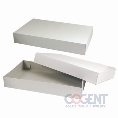 Apparel Box 610 White Gloss 10x7x1-1/4 2pc 100/cs