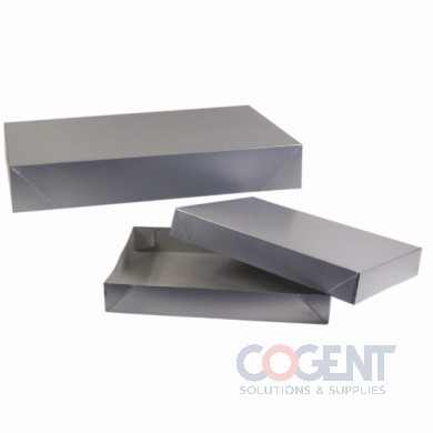 Apparel Box 615 Silver Gloss 15x9-1/2x2 2pc 100/cs