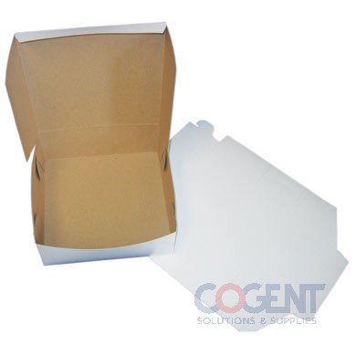 Bakery Box 8x8x4 Wht Out Kft In LC .020 4C-J 200/bd 884B-261