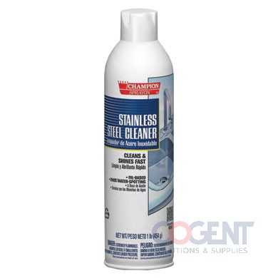 Stainless Steel Cleaner 16oz CS Aerosol Oil Based 12/cs 4385197