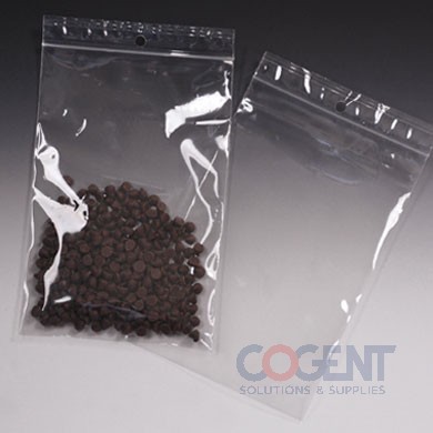 3x4 2.0mil  Zipper Bag Hi-Clarity PP W Hang Hole
