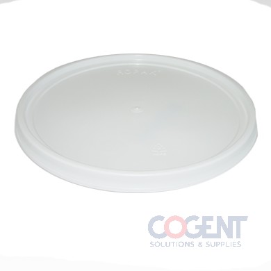 3 Gallon Lid White Round Plain LLDPE Snap On/No Gasket 200/bx