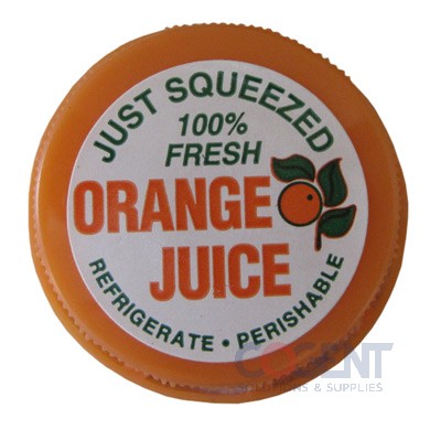 Screw Cap Orange Plain #58 38/Screw Foam 2400/cs        CF