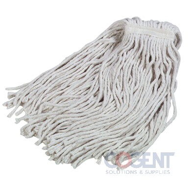 Mop Head #24 4 Ply Cotton Cut End White 12/cs