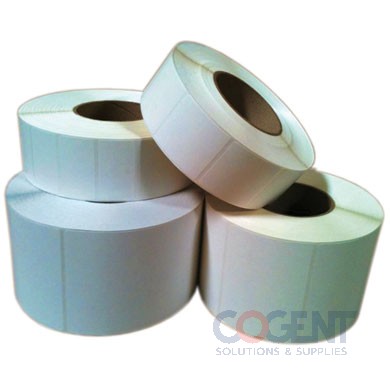 Label Direct Thermal 4x4 White Perf 1"Core 640/rl 6rl/cs