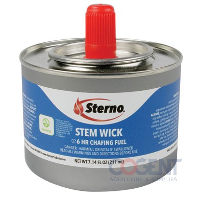 Chafing Fuel 6 Hr Stem Wick Sterno CandleLamp 24/cs 10102