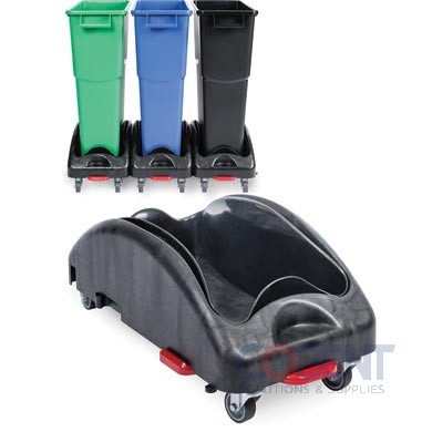 Dolly 23 Gal Black For Slim Mo Waste Can 1ea/cs 8803