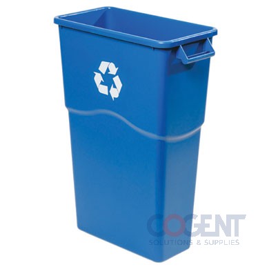 Recycle Container 23 Gal Blue Slim Mo 4ea/cs 8823-BL