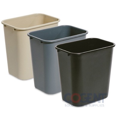 Office Wastebasket 28 Qt Black Bulk Pack 8828-BK