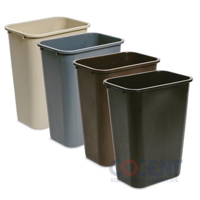 Office Wastebasket 41 Qt Black Bulk Pack 8841-BK