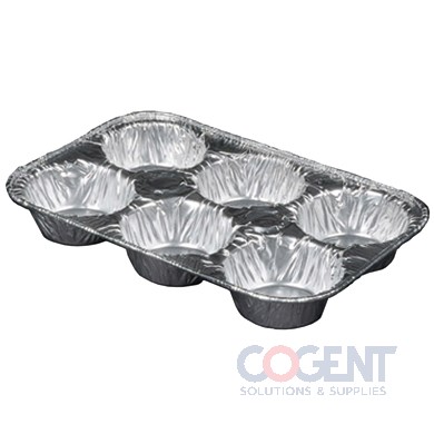6 Cup Mini Muffin Pan 9-7/8" x 6-1/2"  500/cs