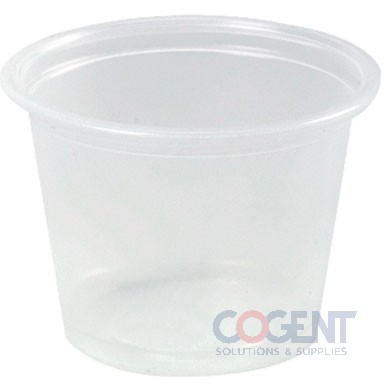 Plastic Portion Cup 1oz Translucent  2500/cs