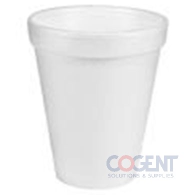 Cup White Foam 10oz 1m/cs