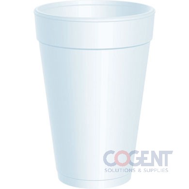 Cup White Foam 16oz 1m/cs