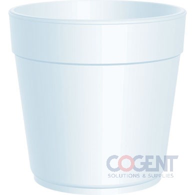 Food Cont 32oz Squat Wht EPS Foam 500/cs 32MJ48