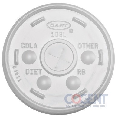 Lid w/Straw Slot for 32oz Cup Translucent 500/cs