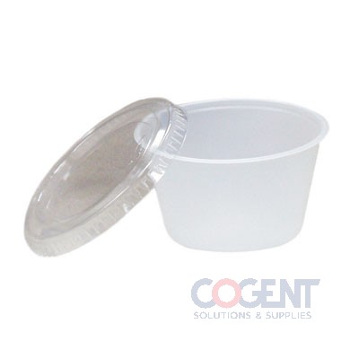 Plastic Portion Cup 4oz Translucent 2500/cs
