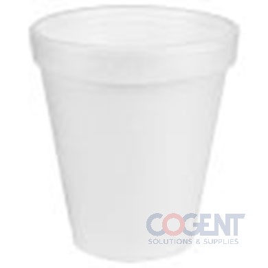 Hot Cold Cup 8oz Wht EPS Foam 1m/cs 8J8
