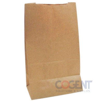 Grocery Bag 1/8 BBL Kraft 57# 9.75x6.25x16.5 500/bl 81187 DUR