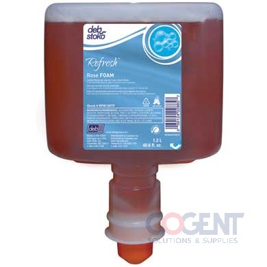 Deb Rose Foam Wash 1200ml 1200ml/TF Cart   3ct/cs   Deb