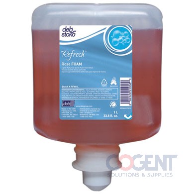 Deb Handwash 1000ml Rose Refill 6ea/cs RFW1L
