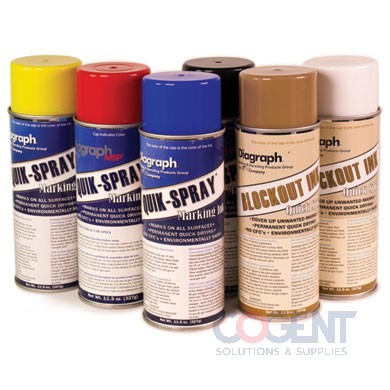 White Diagraph Spray Stencil In